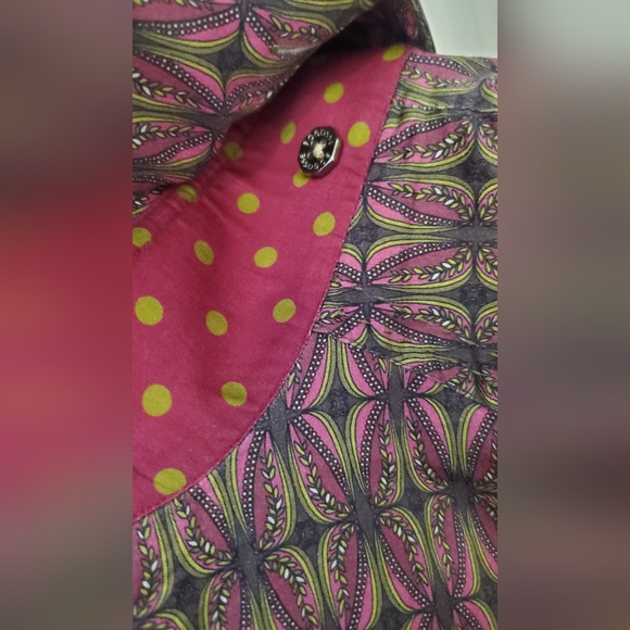 BOGOSSE patterned mens shirt size 7/xxl - Picture 4 of 5